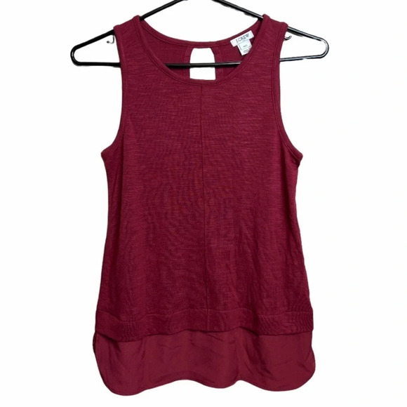 J Crew burgundy  tank top Sz XXS - Picture 1 of 11
